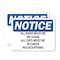 Signmission All Dogs Must Be On Leash All Cats Must, 5 in W x Rectangle, Vinyl Decal OS-2PACK-NS-D-35-L-10101 - alternate 1